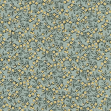 beschichtete Baumwolle Lemon dusty green AU Maison lemons