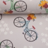 beschichtete Baumwolle Leona Fahrrad hellgrau Fahrräder grau