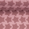 Staaars beschichtete Baumwolle altrosa auf rosa Stars