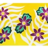 Pareo Blumen, bunt, 2-seitig Fransen, Handarbeit, ba 010