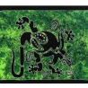 Pareo Gekko, bunt, 2-seitig Fransen, Handarbeit, ba 015
