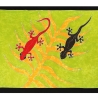 Pareo Salamander, bunt, 2-seitig Fransen, Handarbeit, ba 024