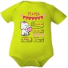 Baby Body kurz WELCOME GIRL personalisiert mit Geburtsdaten+Name