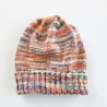 Handgestrickte Babymütze 3-9 Monate mit variablem Umschlag