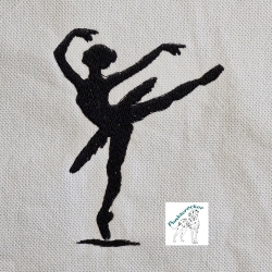 Silhouette Ballerina - 7,32 x 9,57 cm