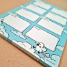 A5 Wochenplaner Notizblock, Himmel- & Vogelmotiv | 50 Seiten