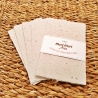 Handgeschöpftes Papier | 10 Bögen 13x8,5 cm | Weißes Büttenpapier