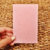 Handgeschöpftes Papier | 10 Bögen 13 × 8,5 cm | Rosa Büttenpapier