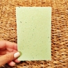 Handgeschöpftes Papier | 10 Bögen 13×8,5 cm | Grünes Büttenpapier