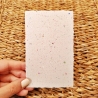 Handgeschöpftes Papier | 10 Bögen 13x8,5 cm | Weißes Büttenpapier