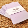 Handgeschöpftes Papier | 10 Bögen 13x8,5 cm | Lila Büttenpapier