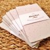 Handgeschöpftes Papier | 10 Bögen 13x8,5 cm | Weißes Büttenpapier