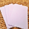 Handgeschöpftes Papier | 10 Bögen 13x8,5 cm | Lila Büttenpapier