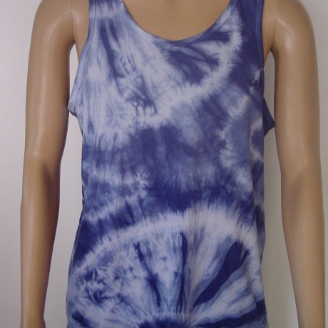 Batik blau -T- Shirt oder Tank Top S M L XL XXL 3XL - NEU