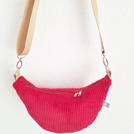 Moonbag Cord Rot Kirschen - deine neue Lieblingstasche