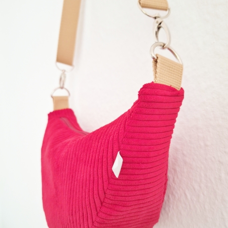 Moonbag Cord Rot Kirschen - deine neue Lieblingstasche