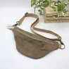 Bauchtasche Cord Braun Leo Print Unikat Handmade