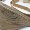 Bauchtasche Cord Braun Leo Print Unikat Handmade