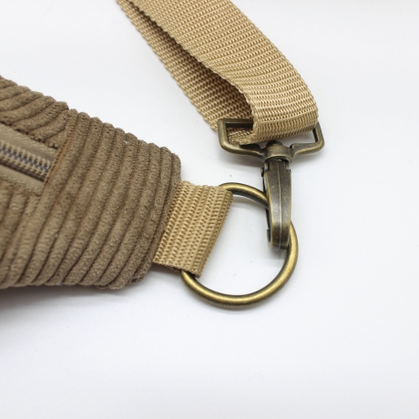 Bauchtasche Cord Braun Leo Print Unikat Handmade