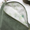 Bauchtasche Cord Khaki Ginko Blätter Unikat Handmade
