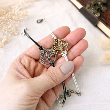 Lederarmband Lebensbaum – Armband mit Symbol