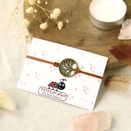 Lederarmband Lebensbaum – Armband mit Symbol