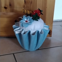 COOL!!! Türstopper Muffin ca.1,5kg hellblau