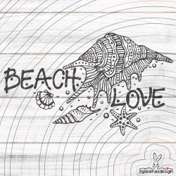 Beach Love Plotterdatei SVG DXF