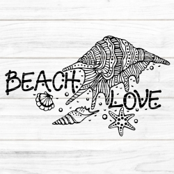 Beach Love Plotterdatei SVG DXF FCM