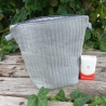 Gesteppte Tasche | Jeans-Upcycling | 5 Innentaschen | handgemacht
