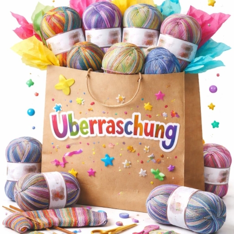 Überraschungspaket 1kg (10 Knäuel) Opal, 4-fädige Sockenwolle