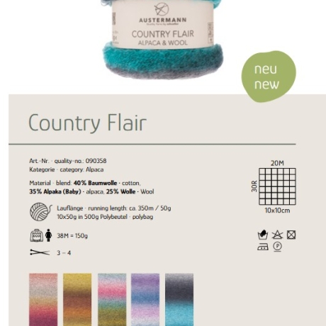 Austermann Country Flair Alpaca & Wool 50g