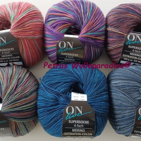 ONline Supersocke 4-fach Merino Extrafein-color Fb. 3205