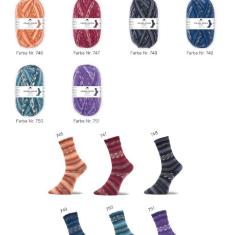 Pro Lana Roma, 4-fädige Sockenwolle, Farbe 749