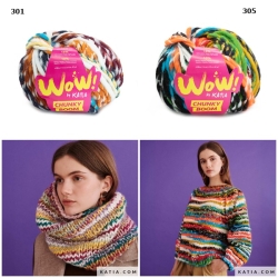 Wow Chunky Boom, Katia Wolle, Wolle mit Anleitung, Anleitung