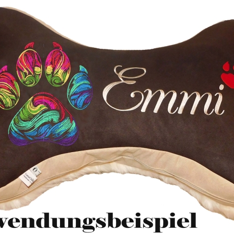 Stickdatei Pfote Katze Hund Kessy Kitten bunt