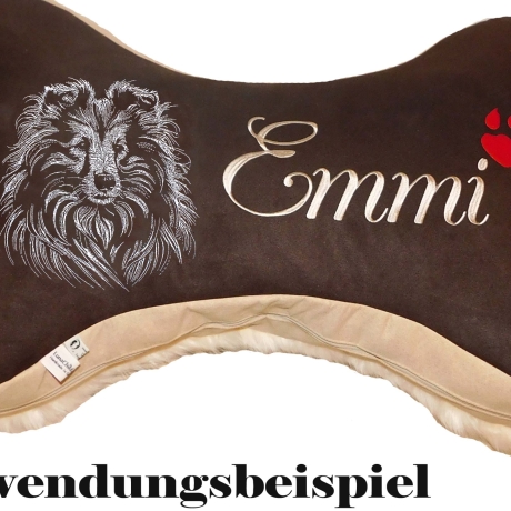 Stickdatei Sheltie Mira Hund realistisch Collie