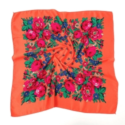Damen-Kopftuch, orange, 70 x 70 cm, # bg 111