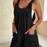Damen-Sommer-Hosenkleid/Einteiler, schwarz, Größe M, neu