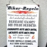 Biker Regeln Schild Holzschild Spruch