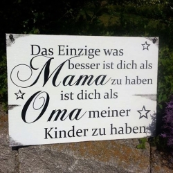 Mama Oma Schild Muttertag