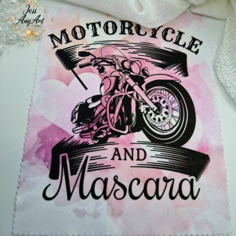 Brillenputztuch, Biker, Motorcycle and Mascara