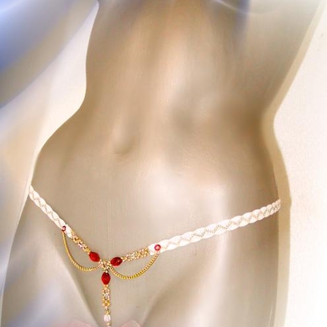 sexy Perlenstring ->schöner O-String Intimschmuck