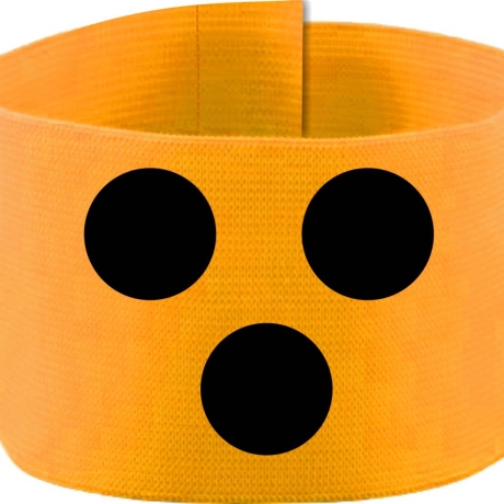 Klett-Armbinde 10 cm Höhe bedruckt mit BLINDENPUNKTE