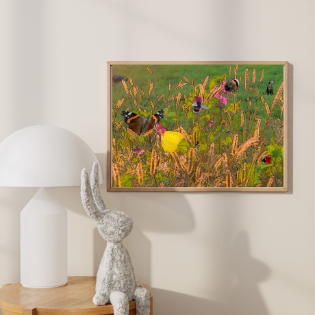 Bild Blümchenwiese - Kunstdruck