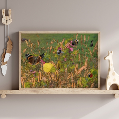 Bild Blümchenwiese - Kunstdruck
