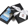 Geburtstagskuchen-Keksgeschenkset (Blau). Geschenkverpackung.