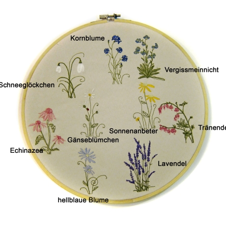 Blumen! Kein digitales Produkt wird auf meinem Produkten gestickt