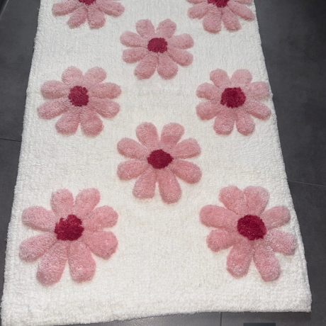 Badematte Bad Deko Teppich Blumen Style