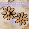 Gastgeschenk zum Ausdrucken – Blumen für Schokokugeln